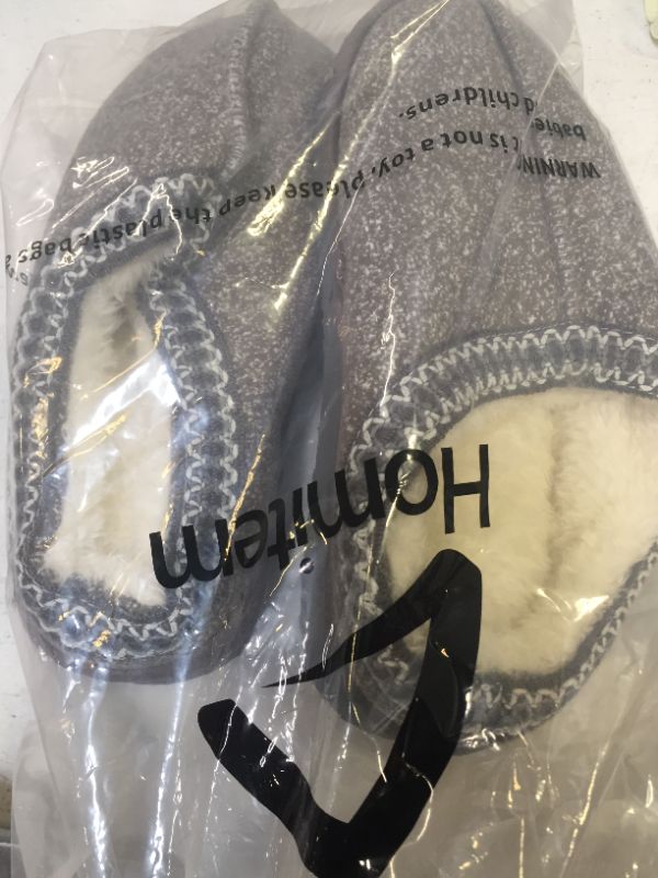 Photo 1 of House Bedroom Slippers for Women Indoor and Outdoor with Fuzzy Lining Memory Foam GREY
SIZE SMALL