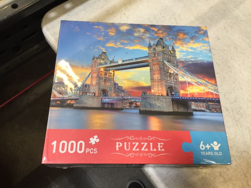 Photo 2 of Garlictoys Jigsaw Puzzles 1000 Pieces for Adults Tower Bridge para adultos Challenging Magical Youth Friends Family Fun Game Toy Gift
