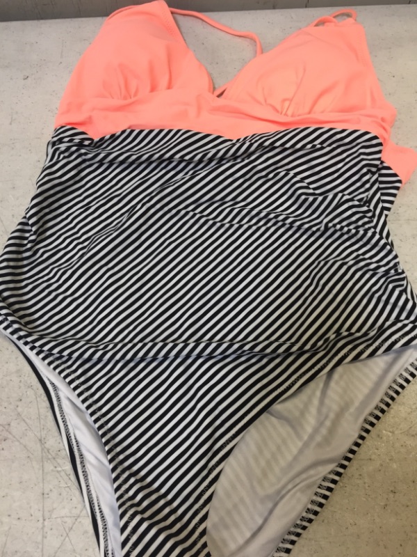 Photo 1 of Peachy And Striped One Piece Swimsuit Size: XL