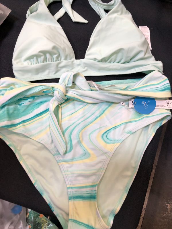 Photo 3 of Mint Ice Cream Tall Tri And High Waist Bikini Set Size: Large