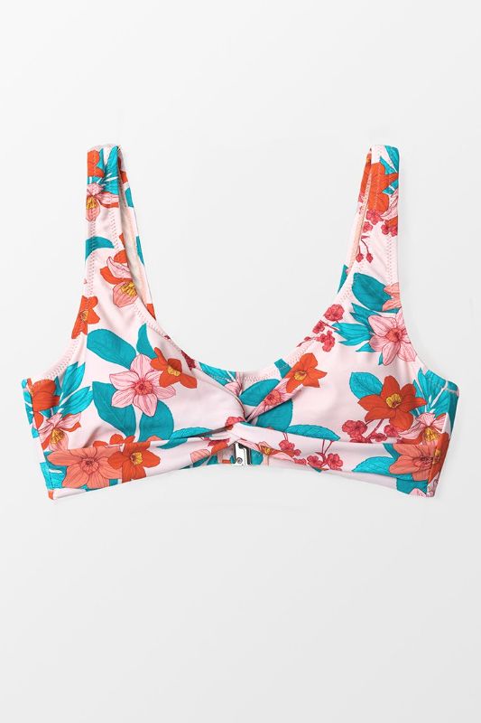 Photo 2 of Emerie Floral Twist Bikini Top Size: Medium
top only