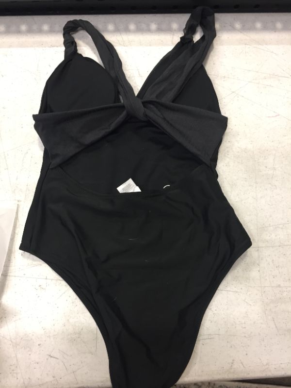 Photo 5 of 
Maisie Black Rib One Piece Swimsuit Sized Small
