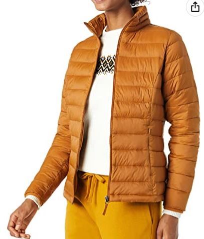 Photo 1 of Amazon Essentials Women's Lightweight Long-Sleeve Full-Zip Water-Resistant Packable Puffer Jacket size XS