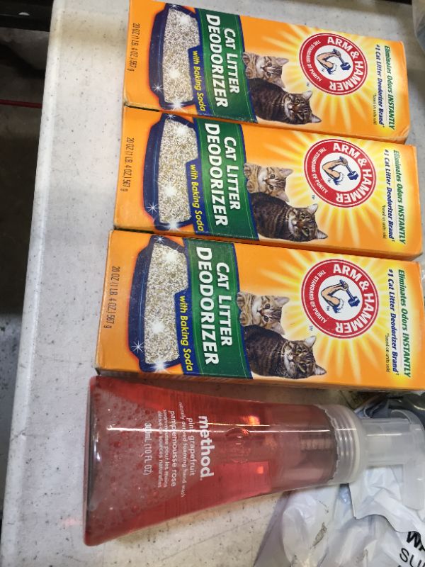 Photo 2 of Cat Litter Deodorizer with Baking Soda 3 Pack and USED Method hand soap 