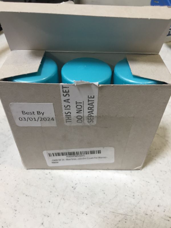 Photo 1 of - PACK OF 3X - Blue Grass Deodorånt Cream For Women