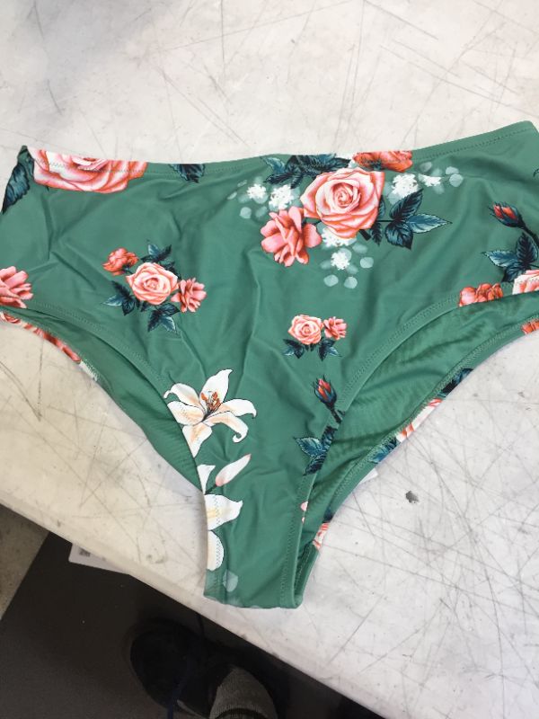 Photo 2 of Bree Floral High Waisted Plus Size Bikini Bottom 1X