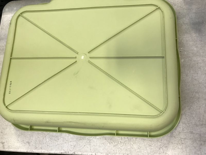 Photo 2 of 24 x 20 inches cat litter box color green 