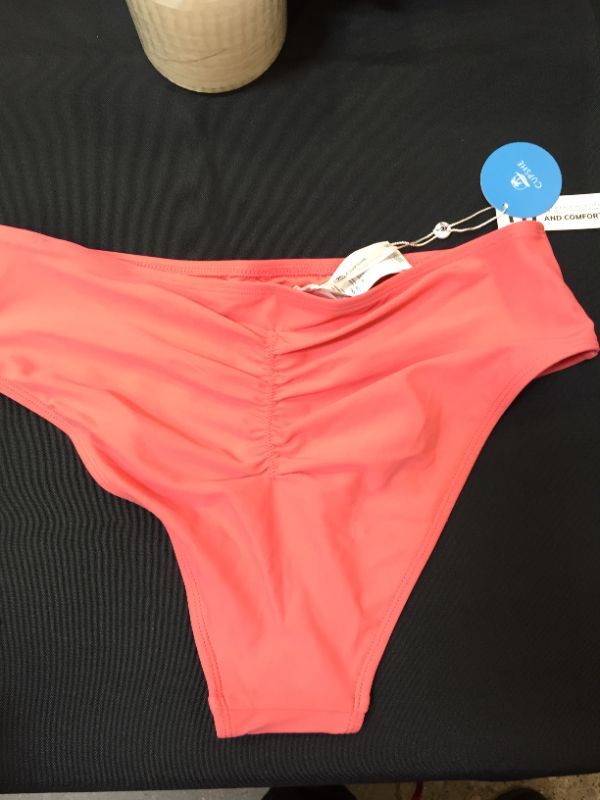 Photo 2 of Cupshe  Impressions Back Shirred Hipster Bikini Bottom Size M