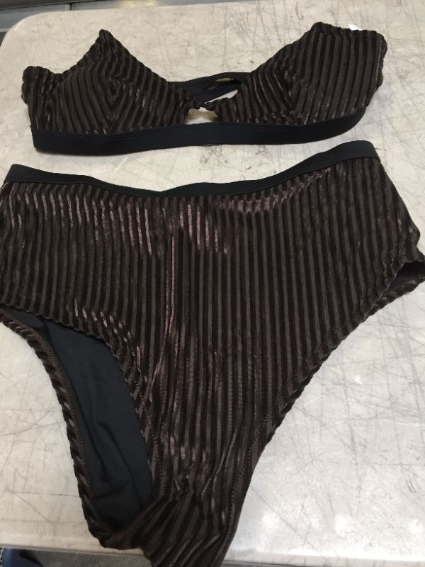 Photo 2 of Dark Brown Smocked Bikini LARGE