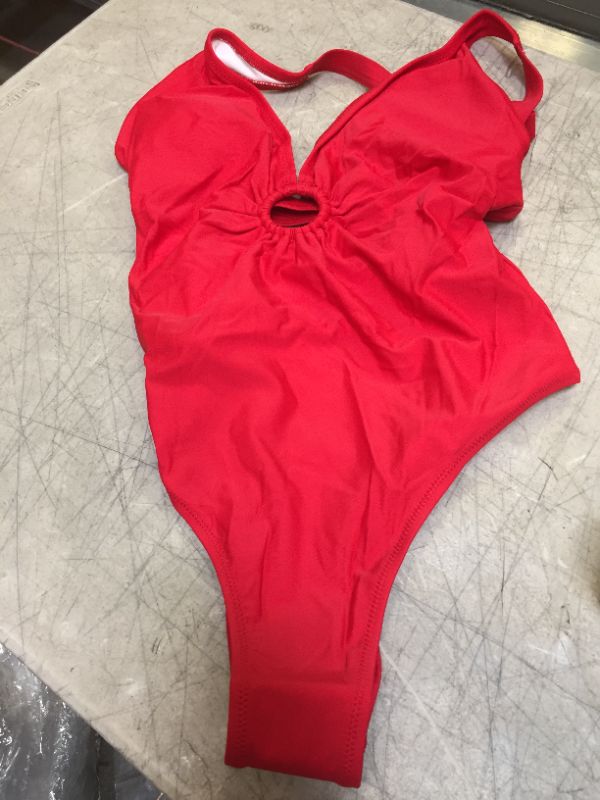 Photo 2 of Red O-Ring One-Piece Swimsuit MEDIUM