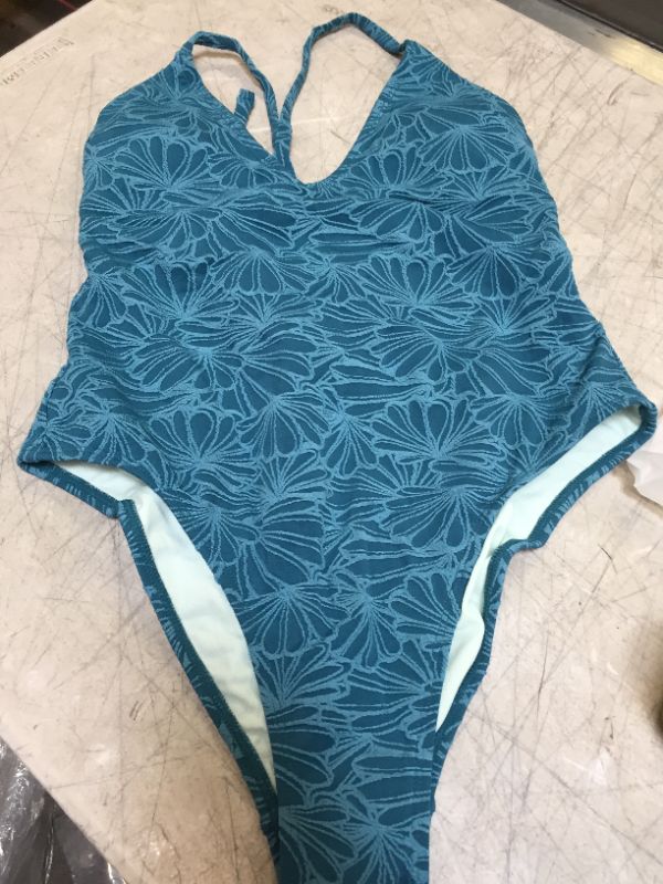 Photo 2 of Flourishing Floral Plunge One Piece Swimsuit MEDIUM