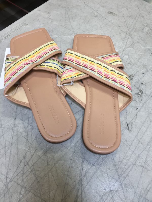 Photo 2 of Hidden Gem Woven Strap Slide Sandals 9