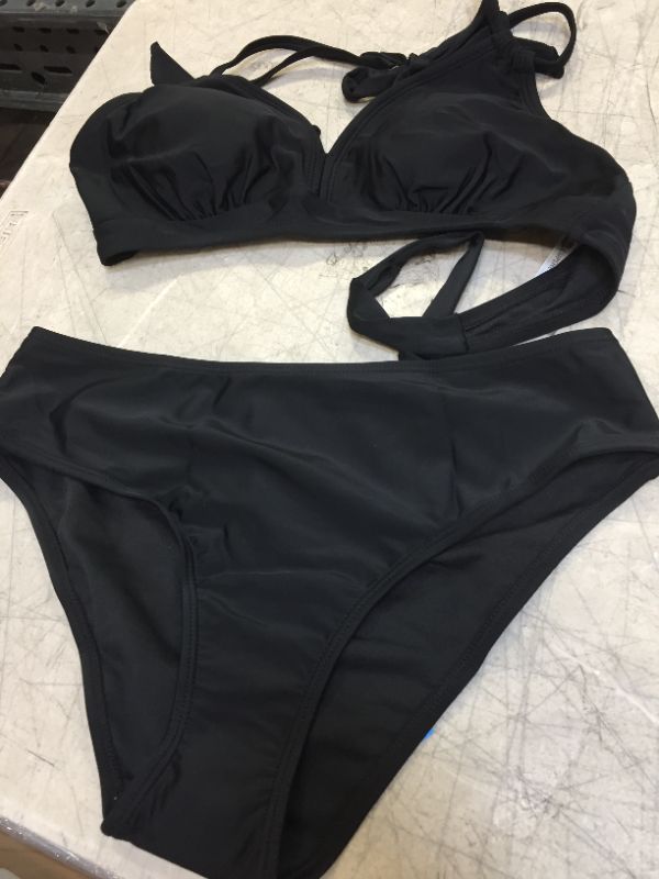 Photo 1 of WOMENS BLACK SWIMSUIT BATHING SUIT MEDIUM