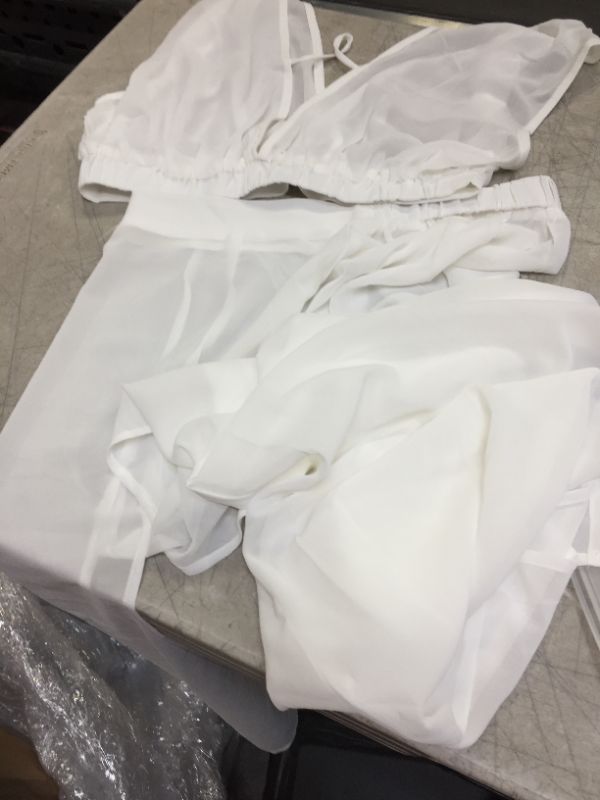Photo 1 of Mabel Cover Up Top With Skirt Set SMALL