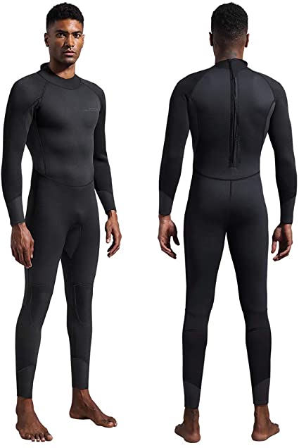 Photo 1 of Dark Lightning Full Body Wetsuit Men and Women, 3/2mm Wet Suit Womens Mens Diving Surfing Snorkeling Kayaking Water Sports --- size s2