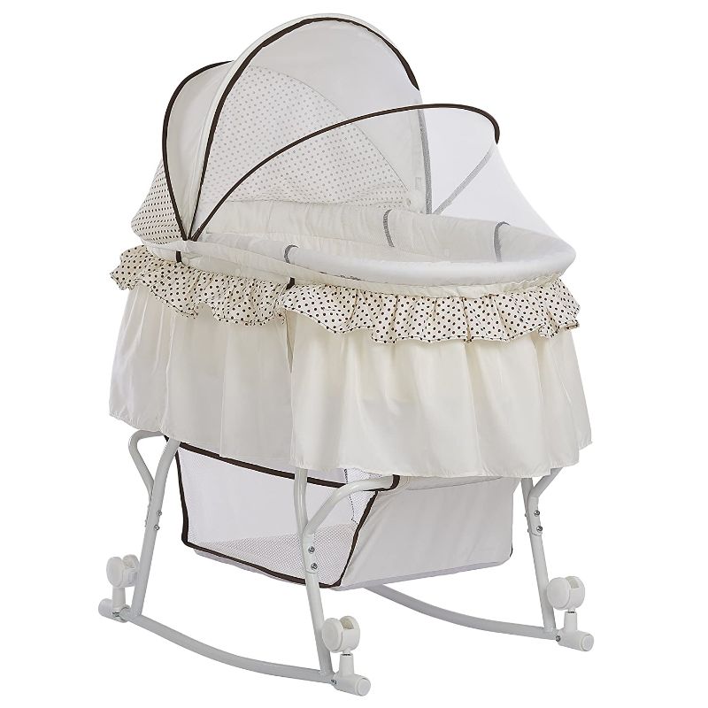 Photo 1 of Dream On Me Lacy Portable 2-in-1 Bassinet, Cream
