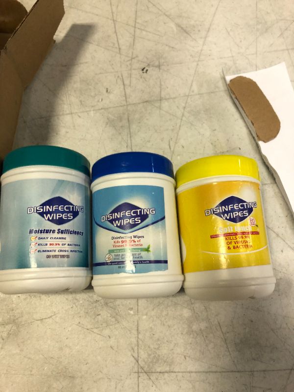 Photo 1 of 3 pack of disinfecting wipes 