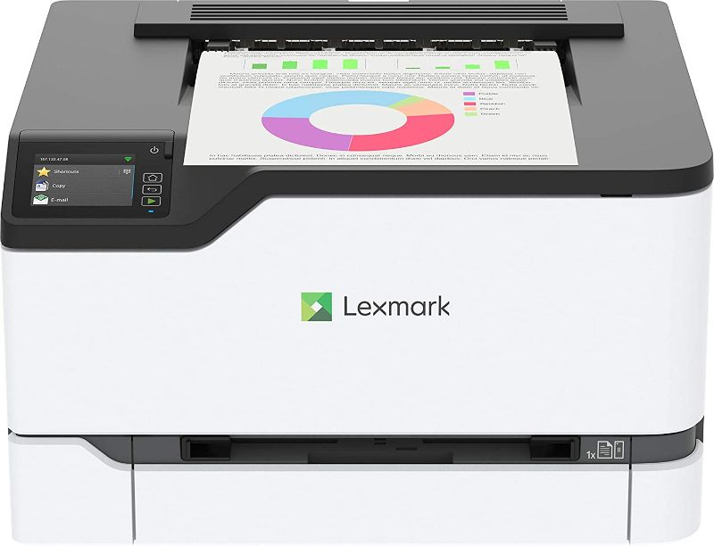 Photo 1 of Lexmark C3426dw Color Laser Printer with Interactive Touch Screen, Full-Spectrum Security and Print Speed up to 26 ppm (40N9310),White,Small
