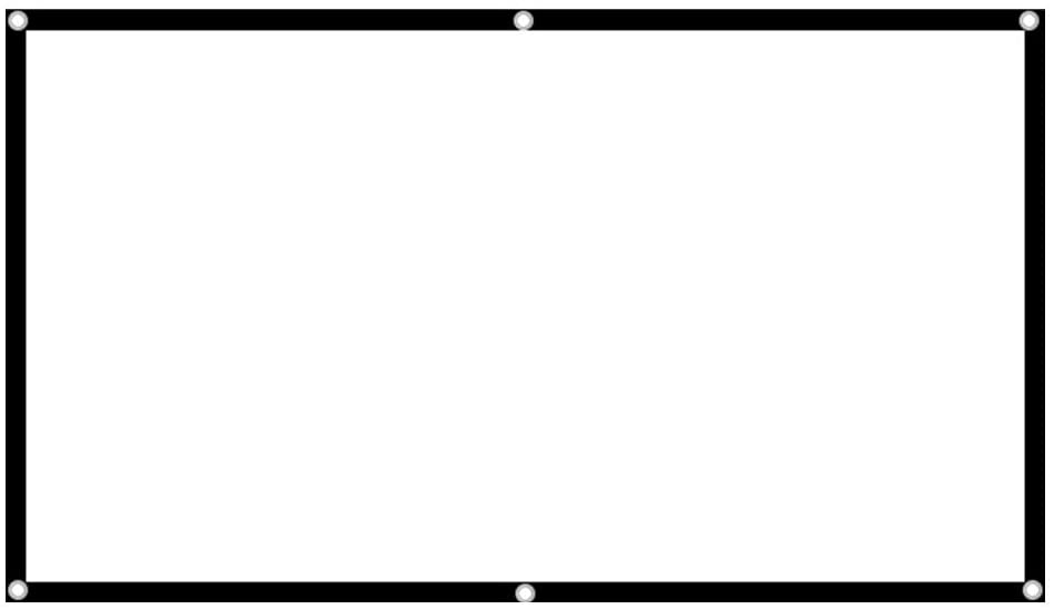 Photo 1 of Projector Screen 84-inch 16:9 Portable High-Definition Foldable Projection Screen Polyester Material for Home Theater Indoor and Outdoor
