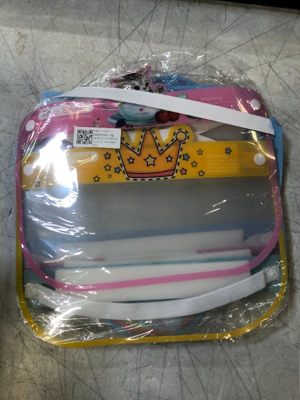Photo 1 of 6 Qty KIDS Face Shield Face Cover with 6 Different from Each other Character Clear Visor Elastic Band & Confort Sponge x 6 qty
