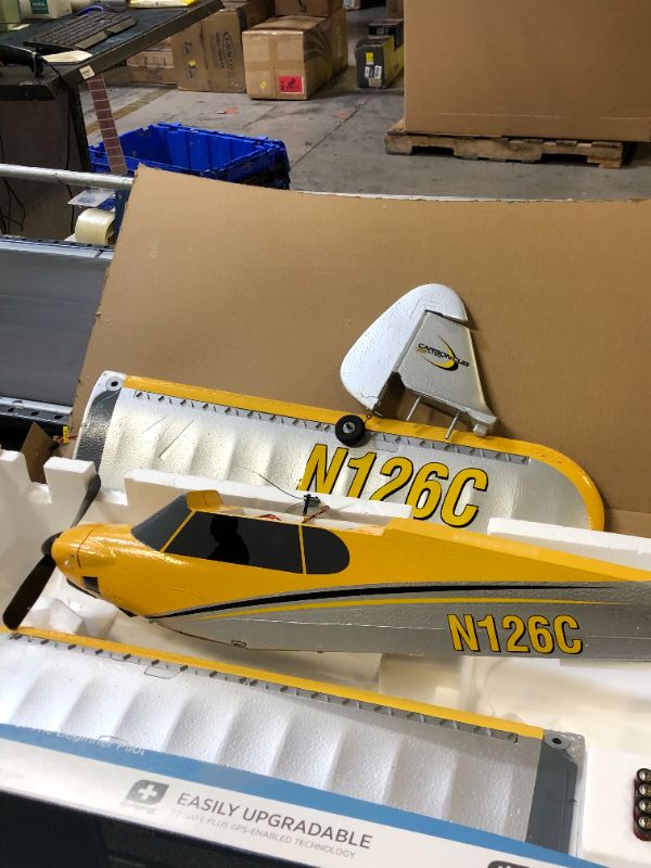 Photo 3 of HobbyZone RC Airplane Carbon Cub S 2 1.3m Ready-to-Fly (Transmitter, Battery and Charger Included), with Safe, HBZ32000, Yellow, Multi
