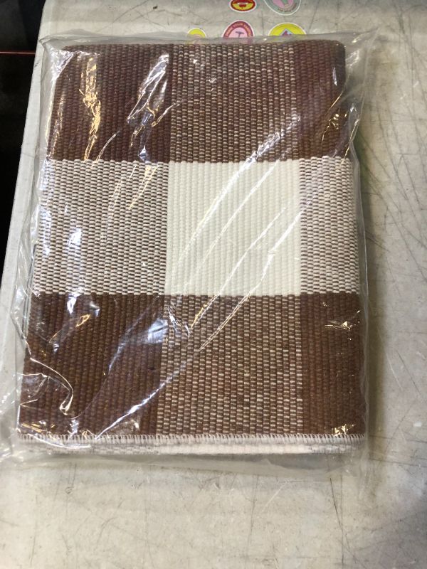 Photo 1 of Buffalo Plaid Outdoor Rug-36"L x 24"W