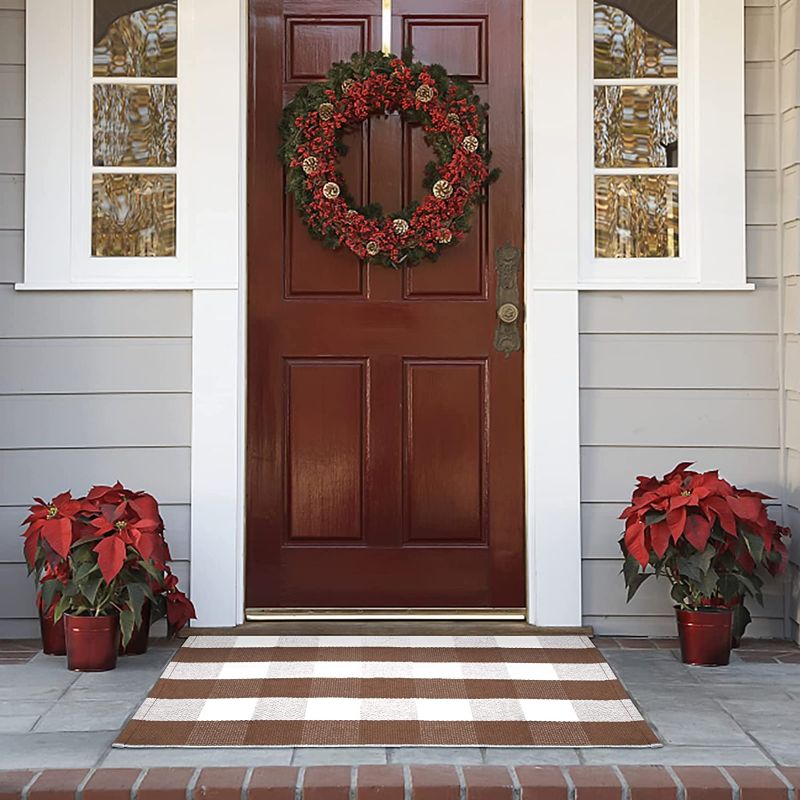 Photo 1 of Buffalo Plaid Outdoor Rug-36"L x 24"W