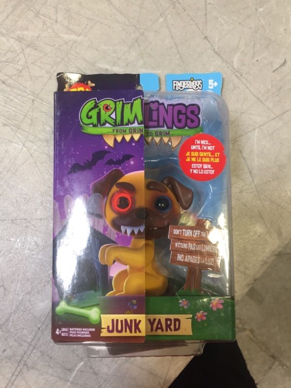 Photo 2 of Fingerlings Grimlings Junk Yard Figure [Pug]