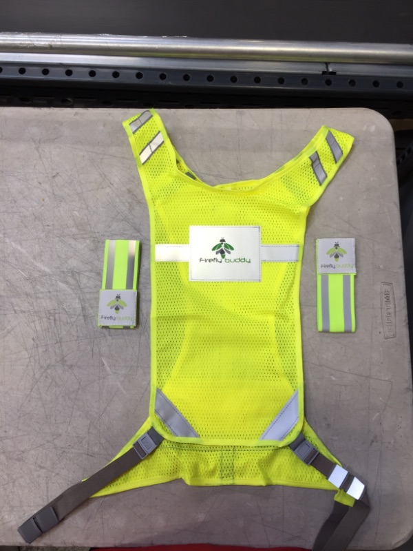 Photo 3 of Firefly Buddy Brightest Reflective Vest for Running, Walking, Cycling, Perfect for Outdoor Sports Lovers, Extra Coverage with a Free Set of High Visibility Bands --- pack of 3