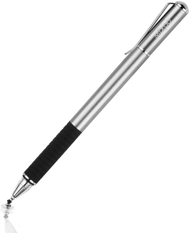 Photo 1 of 2 PACK - Mixoo Smart Pen,Disc & Fiber Tip 2 in1 Series,Capacitive Stylus Tip,High Sensitivity & Precision,Stylus Pens for Touch Screens (Space Grey)
