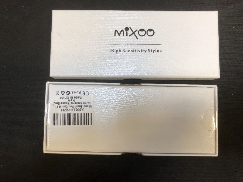 Photo 2 of 2 PACK - Mixoo Smart Pen,Disc & Fiber Tip 2 in1 Series,Capacitive Stylus Tip,High Sensitivity & Precision,Stylus Pens for Touch Screens (Space Grey)
