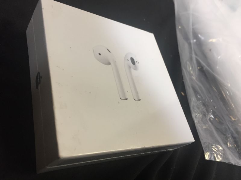 Photo 2 of Apple AirPods (2nd Generation) MV7N2AM/a with Charging Case - Stereo - Wireless - Bluetooth - Earbud - Binaural - in-ear
