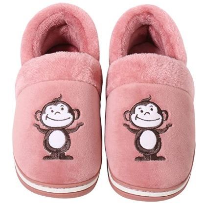 Photo 1 of House Slippers for Women Men, Memory Foam House Shoes Fluffy Bedroom Shoes with Plush Fleece Lined, Cozy Winter Slippers for Indoor Outdoor SIZE 6-7 IN WOMEN'S