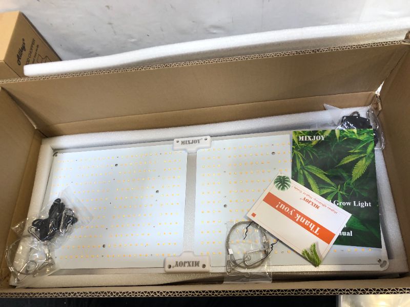 Photo 1 of MIXJOY GL-2000 LED Grow Light with Samsung LM301B & Dimmable Mean Well Driver, 220W Sunlike Full Spectrum LED Panel Grow Lights for Hydroponic Indoor Plants Veg and Flower Growing Lamp
