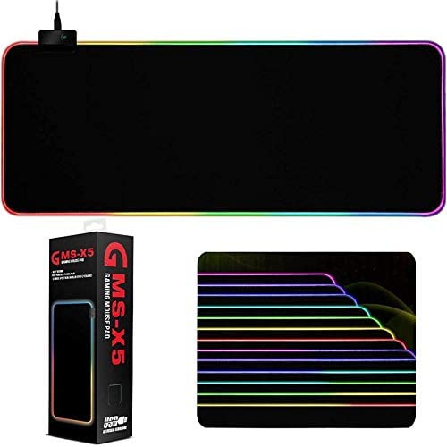 Photo 1 of GMS-WT-5 RGB Colorful LED Light Soft Large Gaming Mouse Pad 31" X 16"