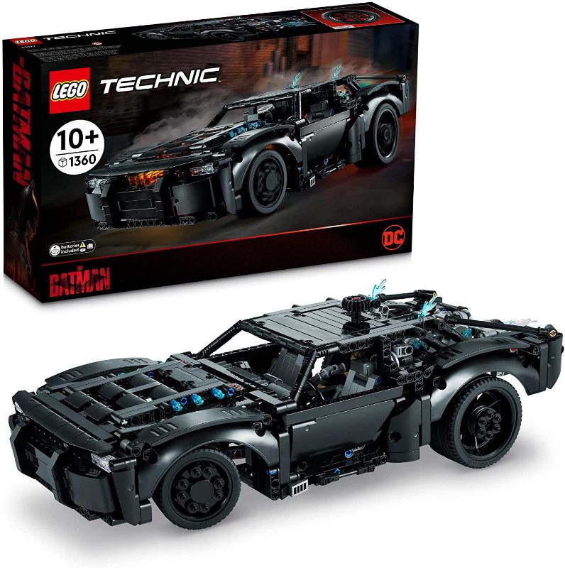 Photo 1 of LEGO Technic The Batman – Batmobile 42127 Building Kit; Make a Model Replica of The Batmobile; for Ages 10+ (1,360 Pieces) HEAVY BOX DAMAGE MAY BE MISSING PARTS
