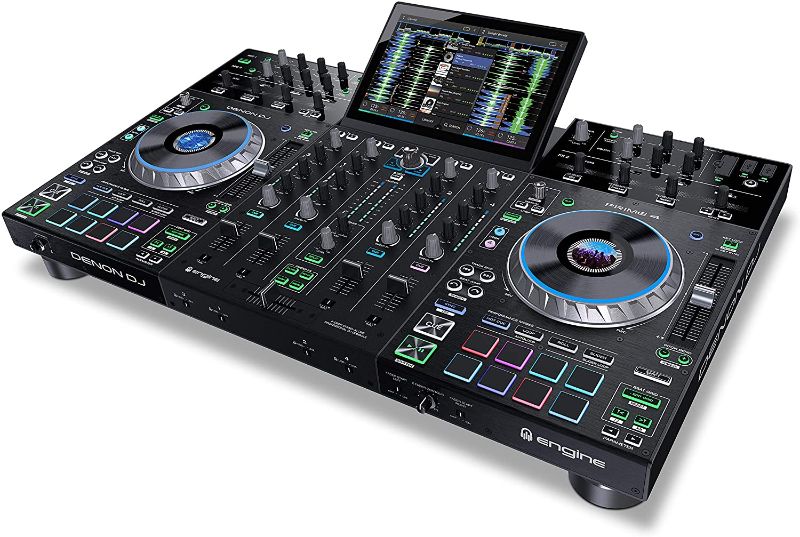 Photo 1 of Denon DJ PRIME 4 | 4 Deck Standalone Smart DJ Console / Serato DJ Controller with Built In 4 Channel Digital Mixer and 10-Inch Touchscreen
