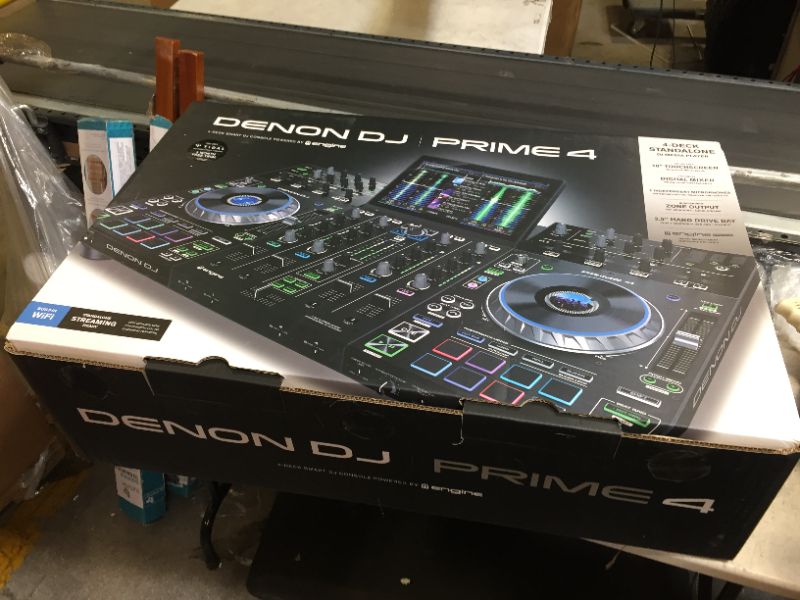 Photo 20 of Denon DJ PRIME 4 | 4 Deck Standalone Smart DJ Console / Serato DJ Controller with Built In 4 Channel Digital Mixer and 10-Inch Touchscreen
