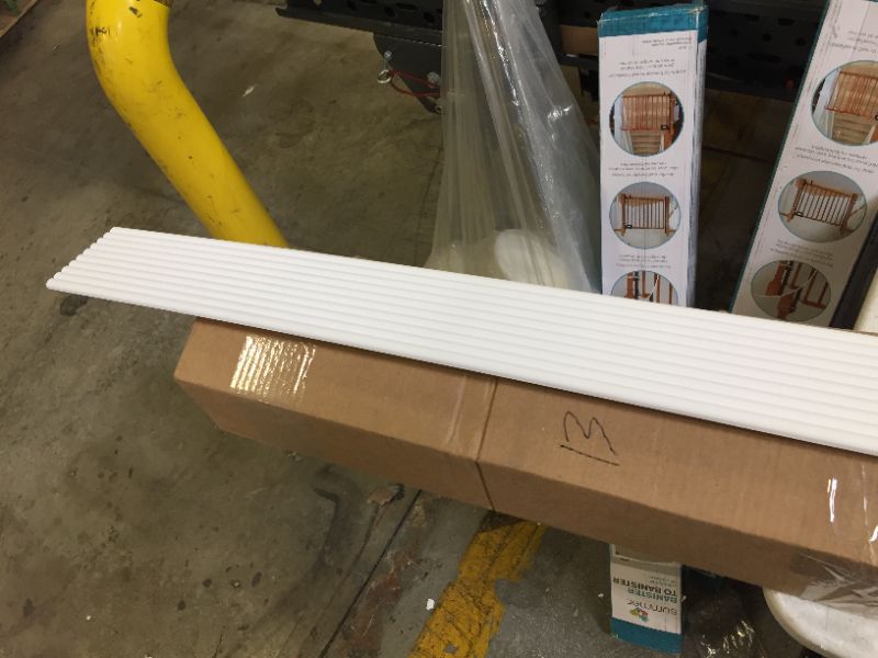 Photo 1 of Ekena Millwork MLD04X00FT Fluted Panel Moulding Panel Moulding, 4"H x 3/8"P x 94 1/2"L, Primed
