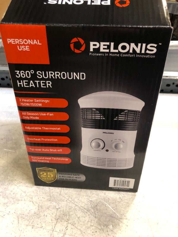 Photo 1 of PELONIS PH-17P 1500W Fast Heating, Programmable Thermostat, Easy Control, Widespread Oscillation, Over Heating Tip-Over Switch Protection, 360-Degree Surround Fan Forced Heater