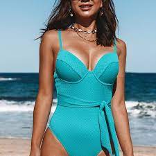 Photo 1 of Carlee Underwire Tie Front One Piece Swimsuit size extra large 
