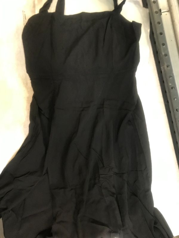 Photo 2 of Amayah Black Shoulder Tie Maxi Dress size medium 