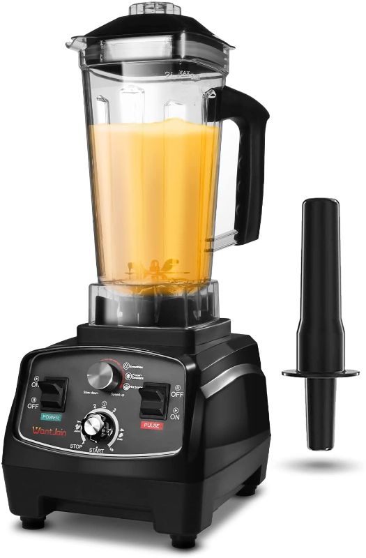 Photo 1 of WantJoin Professional Blender, Countertop Blender ,Blender for kitchen Max 1800W High Power Home and Commercial Blender with Timer, Smoothie Maker 2200ml for Crushing Ice, Frozen Dessert, Soup,fish
