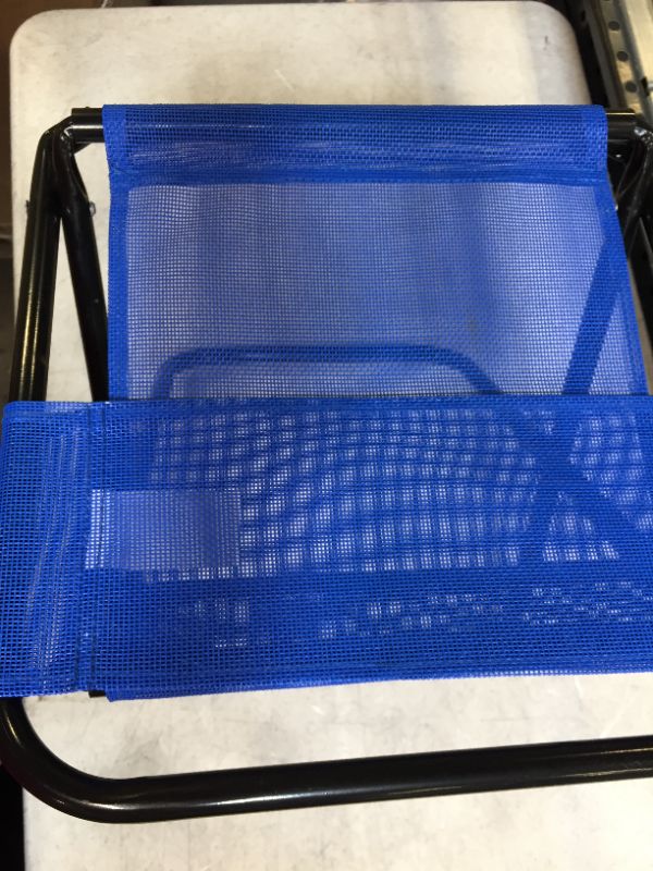 Photo 3 of 18 inches small chair folding chair color blue 