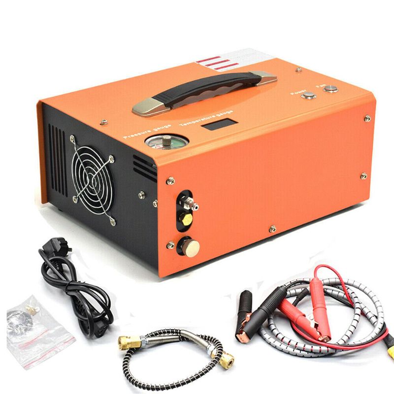 Photo 1 of 12V Portable 30MPA 4500PSI High Pressure Air Pump Scuba PCP Compressor Auto-Stop
