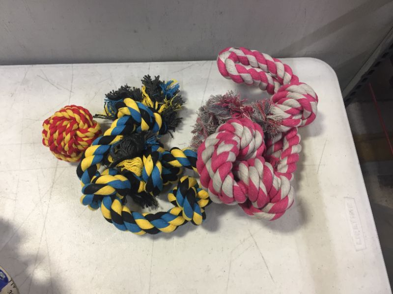 Photo 1 of Dog Toys for Aggressive Chewers - Large Dog Toys - 3 Nearly Indestructible Chewing Ropes - Durable Heavy Duty Dental Chew Toys for Big Dogs - Dog Rope Chew Toys - Tug of War Dog Toy - Tough Dog Toys
