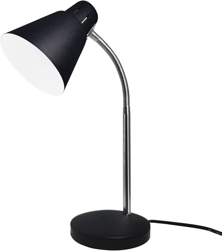 Photo 1 of HDTIME Metal Desk Lamp, Eye-Caring Table Lamp, 360° Flexible Gooseneck Study Lamps for Bedroom Office
