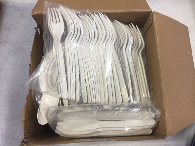 Photo 2 of 250 Piece Biodegradable Paper Plates Set