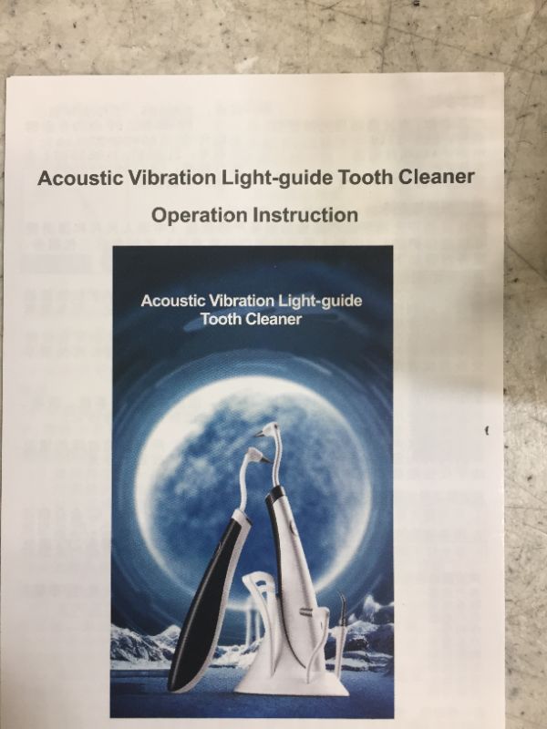 Photo 1 of Electric Acoustic Toothbrush Vibration Tooth Cleaner 5 Gear 4 Working Modes with LED Light Scaler Tooth Calculus Remover Tartar Tool Whitening for Oral Cleaning Dentist Use Care
