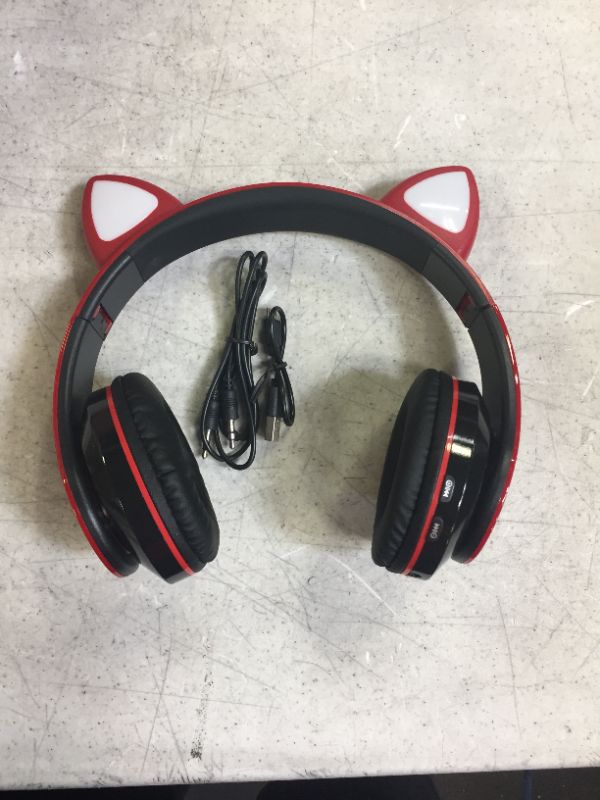 Photo 1 of Bluetooth LED Cat Ears Headphones